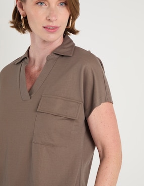Blusa La Mode manga corta para mujer