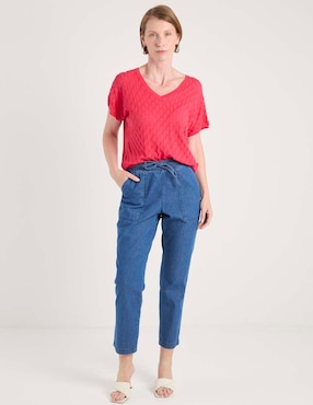 Blusa La Mode manga corta para mujer