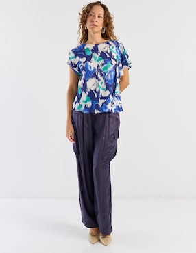 Blusa La Mode manga corta para mujer