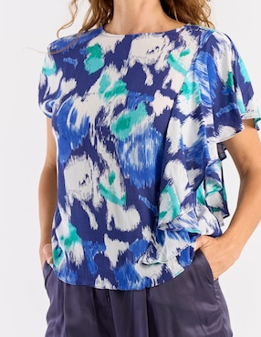 Blusa La Mode manga corta para mujer