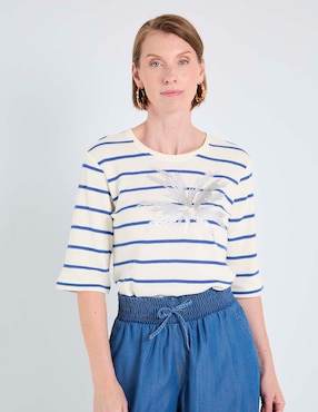 Blusa La Mode manga al codo para mujer