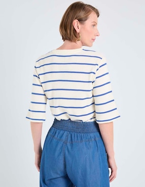 Blusa La Mode manga al codo para mujer