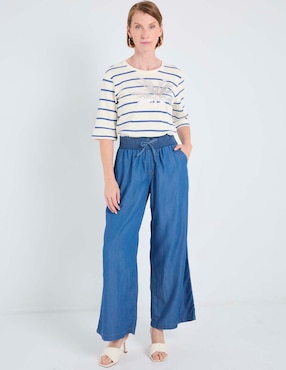 Blusa La Mode manga al codo para mujer