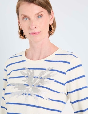 Blusa La Mode manga al codo para mujer