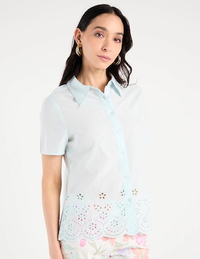 Blusa La Mode manga corta para mujer