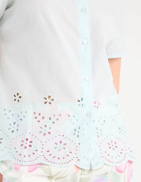 Blusa La Mode manga corta para mujer