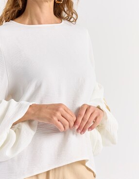 Blusa La Mode manga larga para mujer