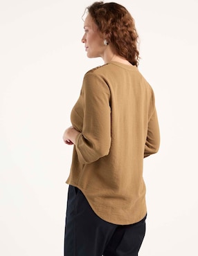 Blusa La Mode manga 3/4 para mujer
