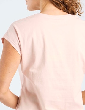 Playera manga corta La Mode cuello redondo para mujer