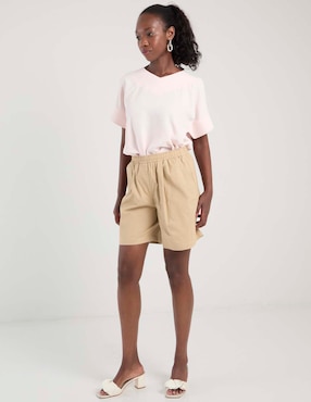Blusa La Mode manga corta para mujer