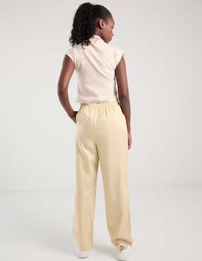 Pantalón relaxed La Mode straight para mujer