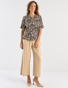 Blusa La Mode manga corta para mujer