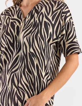 Blusa La Mode manga corta para mujer