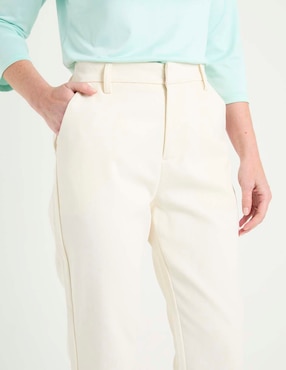 Pantalón chino La Mode slim para mujer