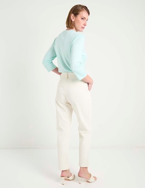 Pantalón chino La Mode slim para mujer