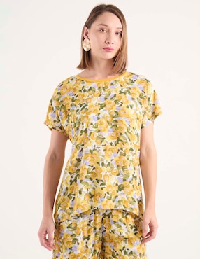 Blusa La Mode manga corta para mujer