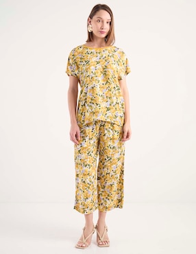 Blusa La Mode manga corta para mujer