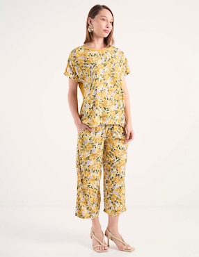 Pantalón easy pant La Mode amplio para mujer