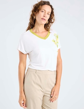 Blusa La Mode manga corta para mujer