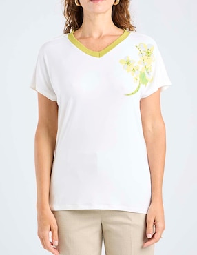Blusa La Mode manga corta para mujer