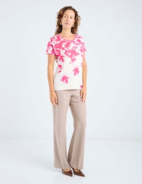 Blusa La Mode manga corta para mujer