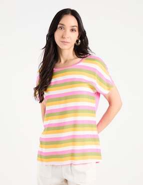 Blusa La Mode manga corta para mujer