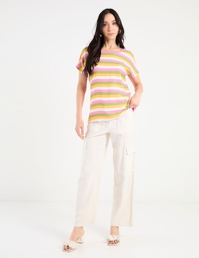 Blusa La Mode manga corta para mujer