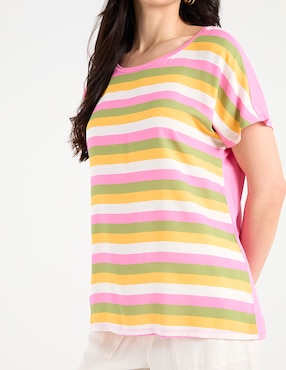 Blusa La Mode manga corta para mujer