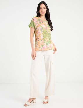 Blusa La Mode manga corta para mujer