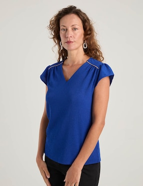 Blusa La Mode manga corta para mujer