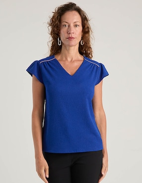 Blusa La Mode manga corta para mujer