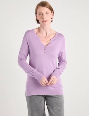 Ensamble La Mode cuello V para mujer