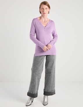 Ensamble La Mode cuello V para mujer