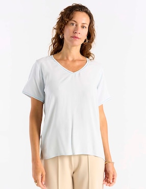 Blusa La Mode manga corta para mujer