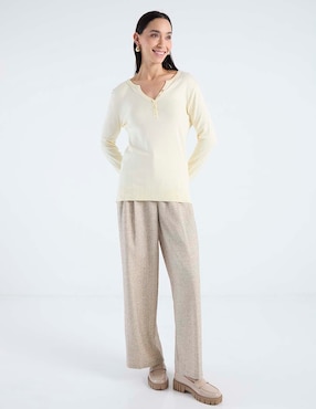Suéter La Mode cuello V para mujer