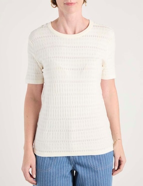 Suéter La Mode cuello redondo para mujer
