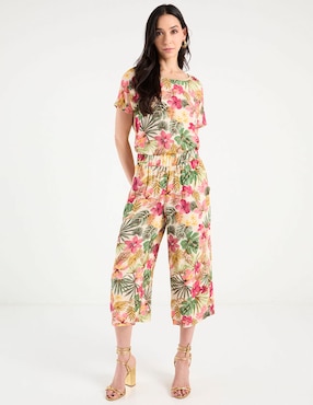Pantalón capri La Mode amplio para mujer
