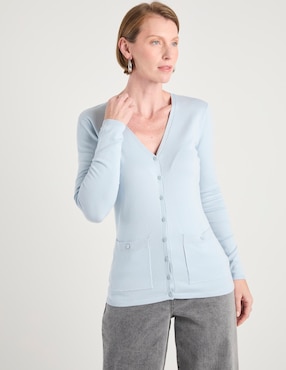 Suéter La Mode cuello V para mujer
