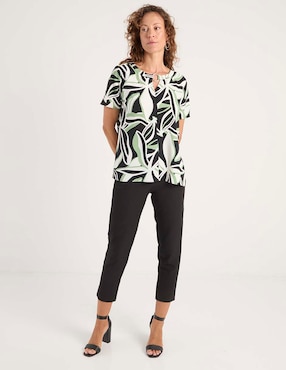 Blusa La Mode manga corta para mujer