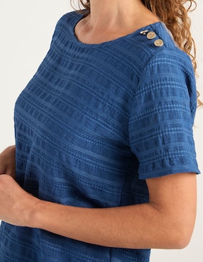 Blusa La Mode manga corta para mujer
