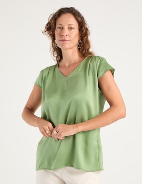 Blusa La Mode manga corta para mujer
