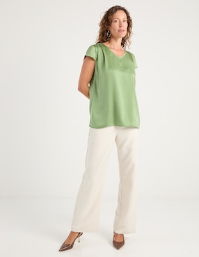 Blusa La Mode manga corta para mujer