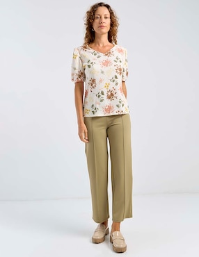 Blusa La Mode manga corta para mujer