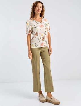 Blusa La Mode manga corta para mujer