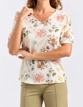 Blusa La Mode manga corta para mujer