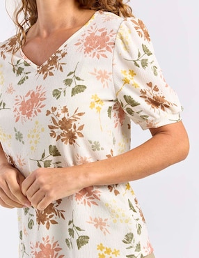 Blusa La Mode manga corta para mujer