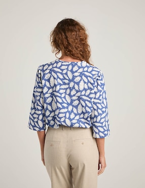 Blusa La Mode manga 3/4 para mujer