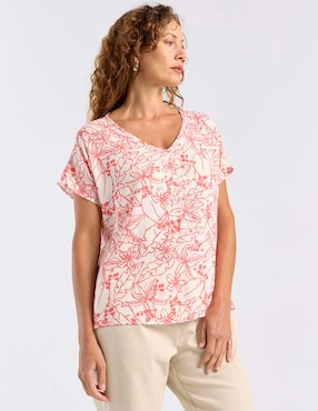 Blusa La Mode manga corta para mujer