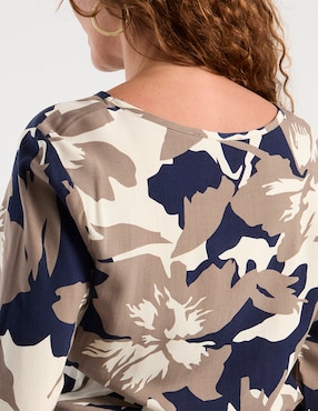 Blusa La Mode manga 3/4 para mujer