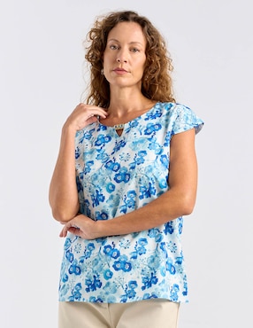 Blusa La Mode manga corta para mujer